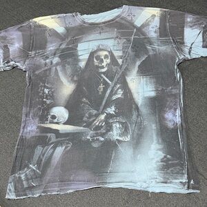 Affliction Gray Graphic Tee